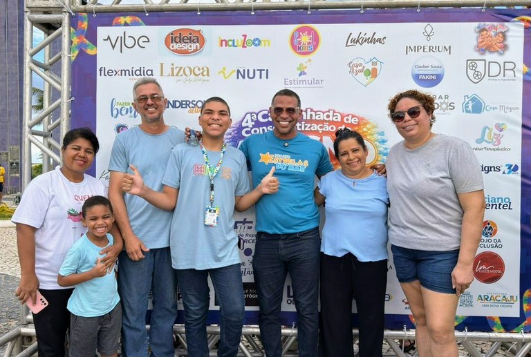 Vereador Sargento Byron participa de mais uma edição da Caminhada de conscientização do Autismo