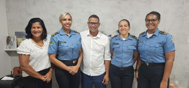 Vereador Sargento Byron recebe em gabinete representantes das Mulheres da Segurança Pública de Sergipe