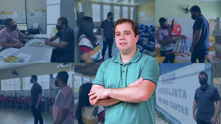 Vereador Sávio visita escolas e se compromete com a educação de Aracaju