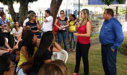 Vereadora Kitty Lima se reúne com representantes do Sintasa