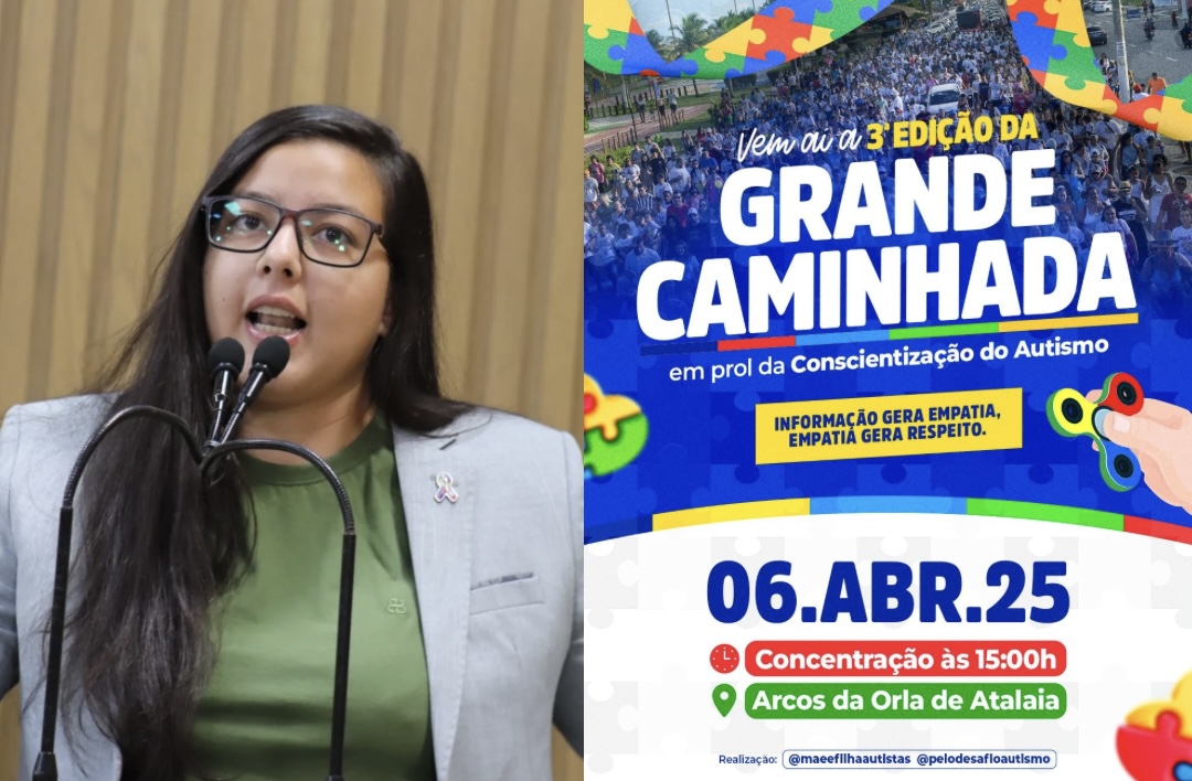 Vereadora Thannata da Equoterapia parabeniza e convida para a 3ª Grande Caminhada em prol da conscientização do Autismo