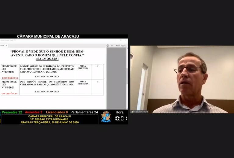 Vereadores aprovam congelamento de salários até 2024