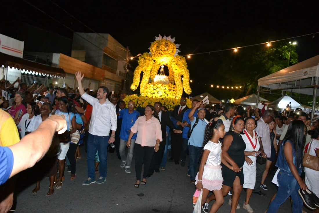 Vereadores participam de procissão em comemoração à Nossa Senhora Aparecida no Bugio