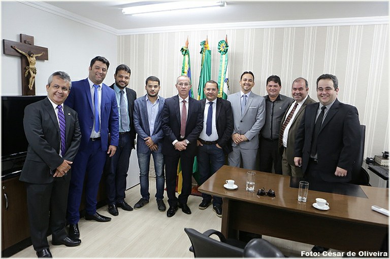 Vereadores recebem visita dos dirigentes do Confiança