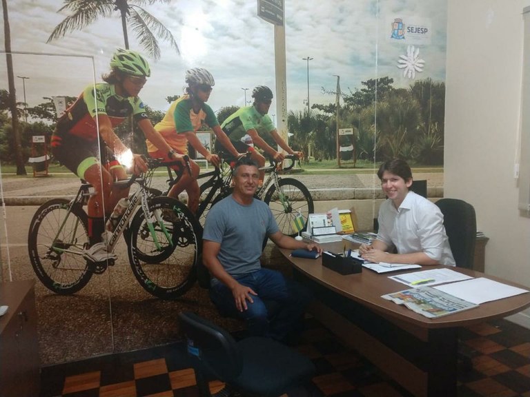 Zezinho do Bugio visita secretário e solicita apoio para eventos esportivos